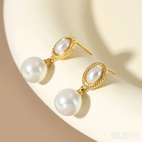 Freshwater 18k Gold Plated Sterling Silver Pearl Drop