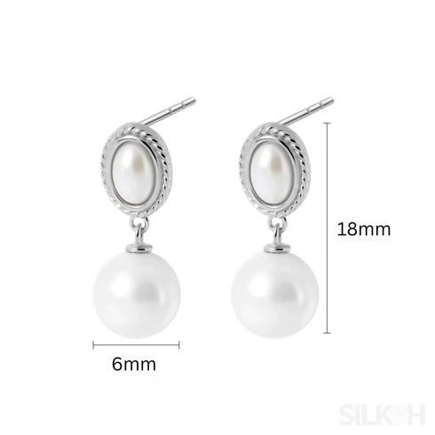 Freshwater 18k Gold Plated Sterling Silver Pearl Drop