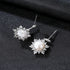 Freshwater Snowflake Shape Sterling Silver Pearl Stud