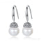 Freshwater Sterling Silver Pearl Bridal Earrings Ariana