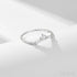 Geometric Zircon Sterling Silver Stacking Wedding Ring Lou