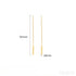 Gold Plated Sterling Silver Tassel Long Earrings Audrey