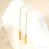 Gold Plated Sterling Silver Tassel Long Earrings Audrey