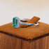 Green Radiant Cut Sterling Silver Engagement Ring Lainey
