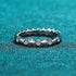 Half and Full Moissanite Diamond Wedding Band Kai - Jewelry