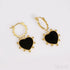 Heart Shaped 18k Gold Plated Sterling Silver Hoop Earrings