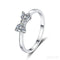Heart Shaped Moissanite Bow Ring Jax - Jewelry