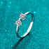 Heart Shaped Moissanite Bow Ring Jax - Jewelry