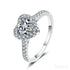 Heart Shaped Moissanite Engagement Ring Bry - Jewelry