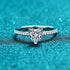 Heart Shaped Moissanite Promise Ring for Her Eda - Jewelry