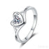 Heart Shaped Moissanite Promise Ring Kya - Jewelry