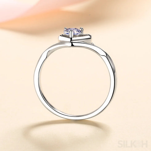 Heart Shaped Moissanite Promise Ring Kya - Jewelry