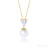 Heart Shaped Pearl Drop Chain Necklace Mia - Jewelry