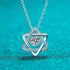 Hexagram Moissanite 925 Sterling Silver Necklace Eve
