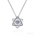 Hexagram Moissanite 925 Sterling Silver Necklace Eve