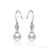 Long Shell Bead 925 Sterling Silver Pearl Earrings Adalyn