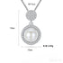 Micropaved Cubic Zirconia Sterling Silver Pearl Bridal