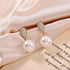 Micropaved Zircon Sterling Silver Pearl Stud Earrings Alina