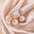 Micropaved Zircon Sterling Silver Pearl Stud Earrings Alina
