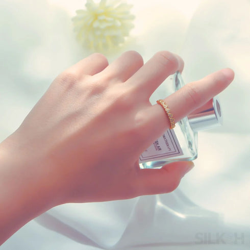 Minimalistic Heart Shaped Sterling Silver Promise Ring Rio