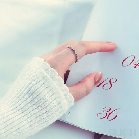 Minimalistic Sterling Silver Zircon Thin Ring Rae - Jewelry