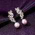Natural Freshwater Sterling Silver Pearl Stud Earring