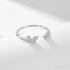 Open Sterling Silver Butterfly Ring Noa - Jewelry