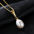 Oval Sterling Silver Freshwater Pearl Necklace Fay - Jewelry