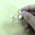 Oval Sterling Silver Pearl Hoop Earrings Ana - Jewelry