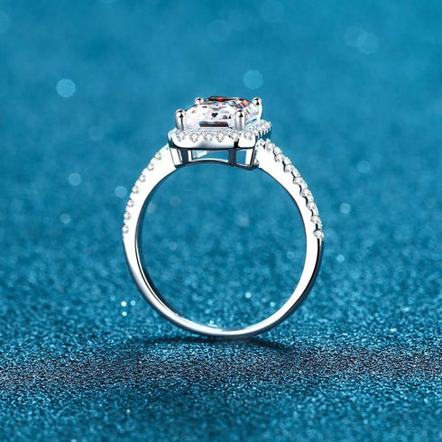 Radiant Cut Moissanite Engagement Ring Amy - Jewelry