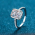 Radiant Cut Moissanite Engagement Ring Amy - Jewelry
