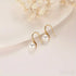 Retro Sterling Silver Freshwater Pearl Hook Earrings Flo