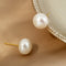 Retro Style Sterling Silver Freshwater Pearl Stud Earrings