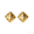 Rhombus Sterling Silver Pattern Stud Earrings Dia - Jewelry