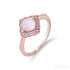Rose Quartz Sterling Silver Natural Stone Ring Roe - Jewelry