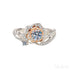 Rose Shaped Moissanite Engagement Ring Kim - Jewelry