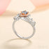 Rose Shaped Moissanite Engagement Ring Kim - Jewelry