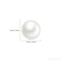 Round Sterling Silver Freshwater Pearl Stud Earrings Ada