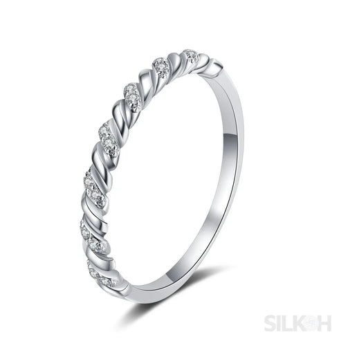 Row Moissanite 925 Sterling Silver Ring Dee - Jewelry