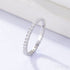 Square Cut Sterling Silver Eternity Band Nan - Jewelry