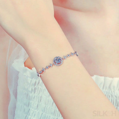 Star Adjustable Moissanite Bracelet Ada - Jewelry