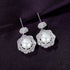 Steamed Bun Sterling Silver Pearl Bead Flower Earrings