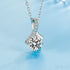 Temperament Moissanite 925 Sterling Silver Necklace Eda