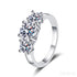 Three Stone Moissanite Pandora Promise Ring Ema