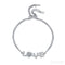Timeless Love Script Moissanite Bracelet Bry - Jewelry